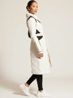 Best Motion Panel Down Filled Maxi Coat Women Puffers & Coats