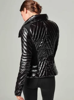 Discount Motion Panel Puffer Shiny - Down Filled Women Puffers & Coats