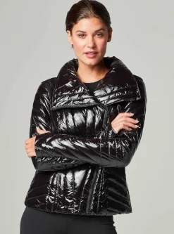 Discount Motion Panel Puffer Shiny - Down Filled Women Puffers & Coats