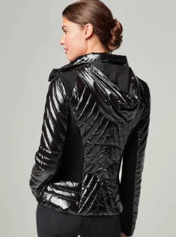Discount Motion Panel Puffer Shiny - Down Filled Women Puffers & Coats