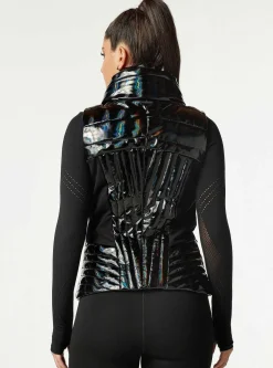 Cheap Motion Panel Vest Women Puffers & Coats