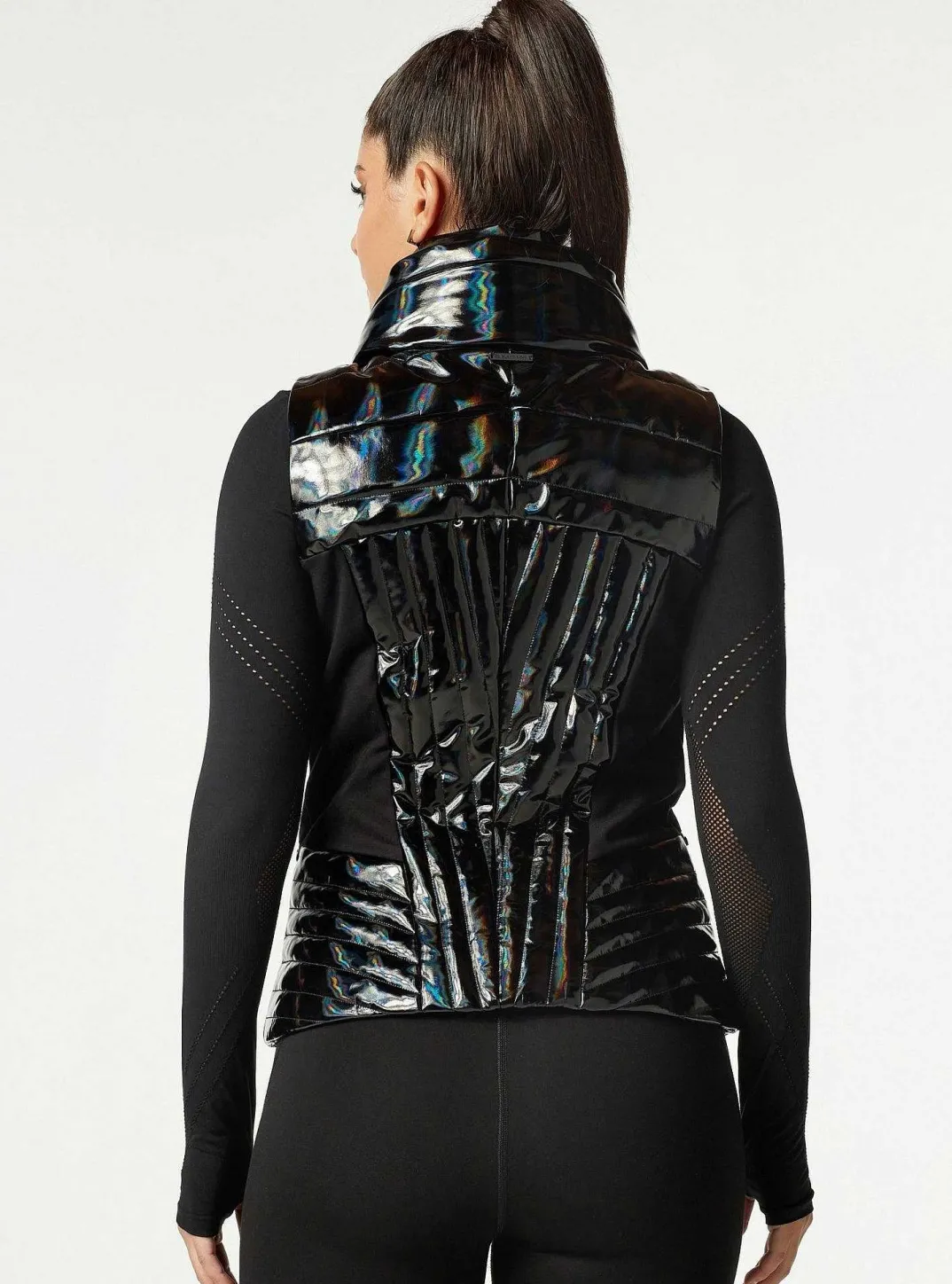 Cheap Motion Panel Vest Women Puffers & Coats