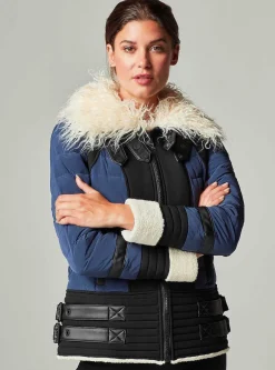 Best Sale Moto Aviator Puffer - Down Filled Women Puffers & Coats
