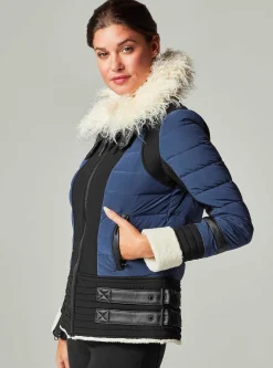 Best Sale Moto Aviator Puffer - Down Filled Women Puffers & Coats