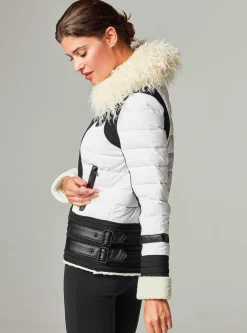 Best Moto Aviator Puffer - Down Filled Women Puffers & Coats