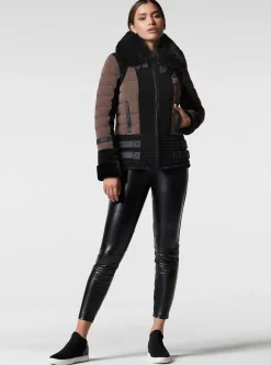 Hot Moto Puffer Jacket - Down Filled Women Puffers & Coats