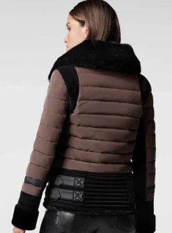 Hot Moto Puffer Jacket - Down Filled Women Puffers & Coats