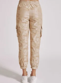 Outlet New Camo Pant Gold Trims Women Bottoms