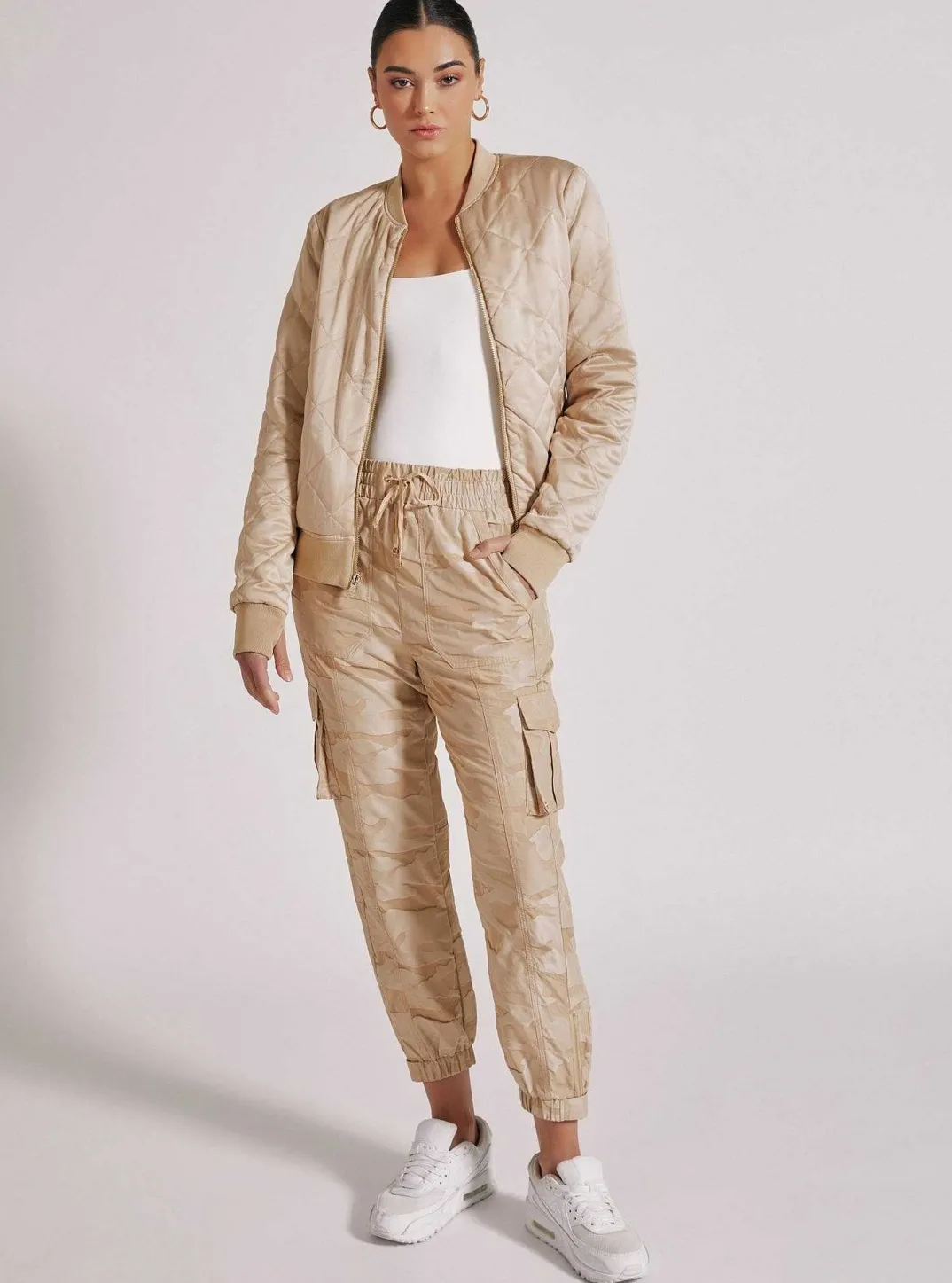 Outlet New Camo Pant Gold Trims Women Bottoms