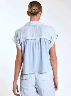 Hot Phoenix Tencel Camp Shirt Women Olive