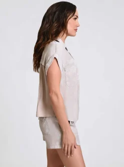 Outlet Phoenix Tencel Camp Shirt Women Tops