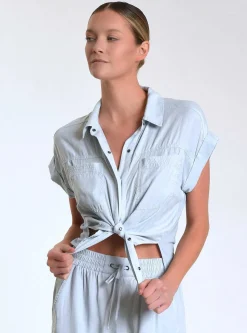 Outlet Phoenix Tencel Camp Shirt Women Tops
