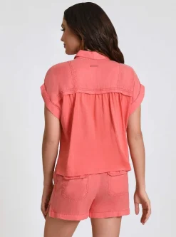 Outlet Phoenix Tencel Camp Shirt Women Tops