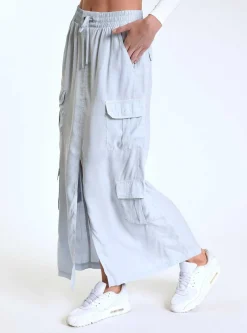 Online Phoenix Tencel Cargo Skirt Women Chambray Blue
