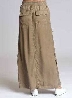 Online Phoenix Tencel Cargo Skirt Women Chambray Blue