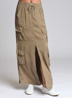 Discount Phoenix Tencel Cargo Skirt Women Cranberry
