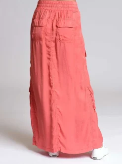 Discount Phoenix Tencel Cargo Skirt Women Cranberry