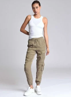 Discount Phoenix Tencel Jogger Women Chambray Blue