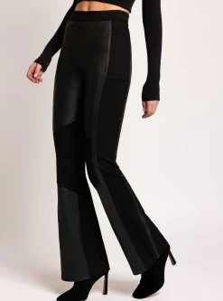 New Ponte Leather Bootcut Women Bottoms
