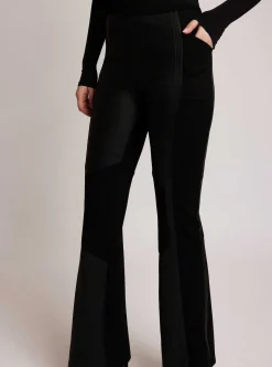 New Ponte Leather Bootcut Women Bottoms