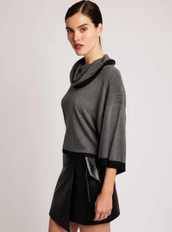Sale Portola Heathered Cowl Neck Sweater Women Sweaters