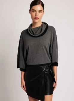 Sale Portola Heathered Cowl Neck Sweater Women Sweaters