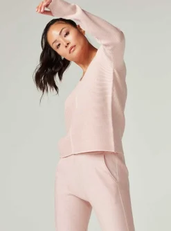 Shop Portola V Neck Sweater Women Peach