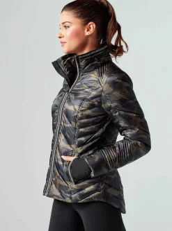 Fashion Puffer With Reflective Jacket Women Puffers & Coats