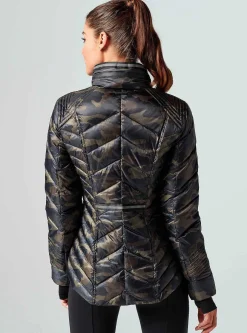 Fashion Puffer With Reflective Jacket Women Puffers & Coats