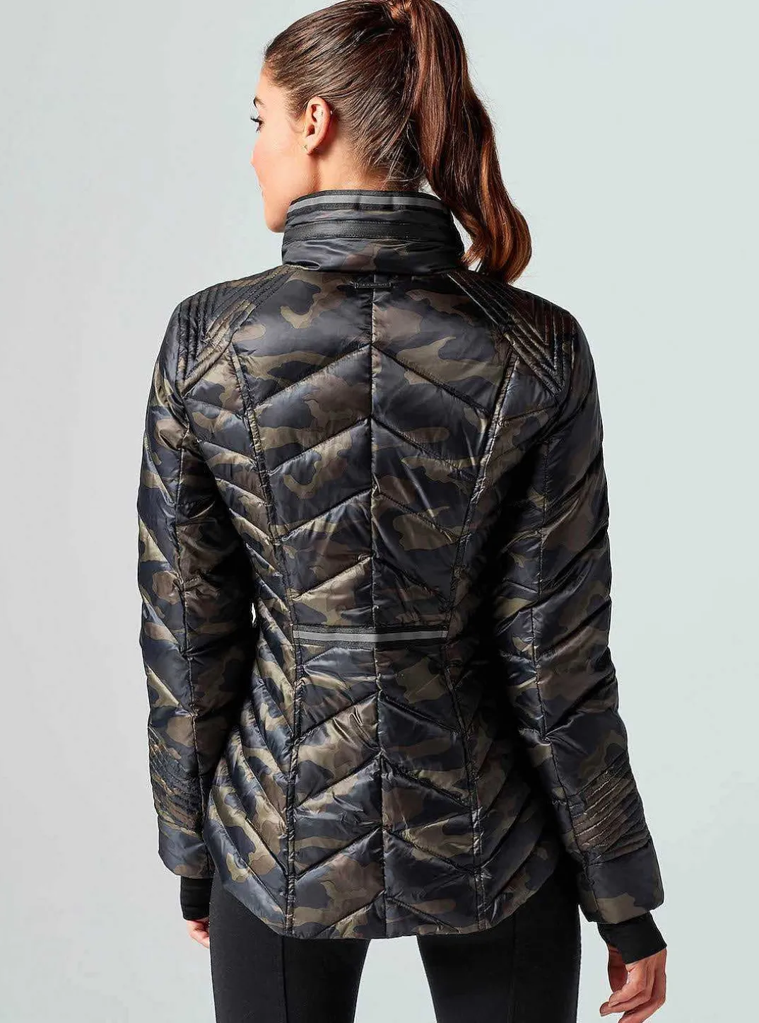 Fashion Puffer With Reflective Jacket Women Puffers & Coats