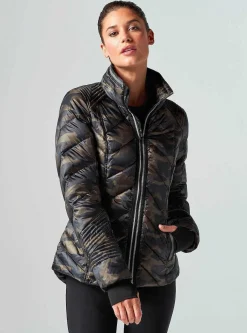 Fashion Puffer With Reflective Jacket Women Puffers & Coats