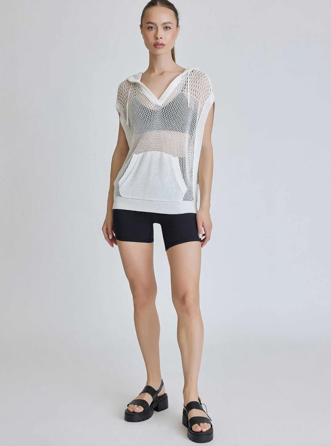 New Pullover Sleeveless Hoodie Women Tops