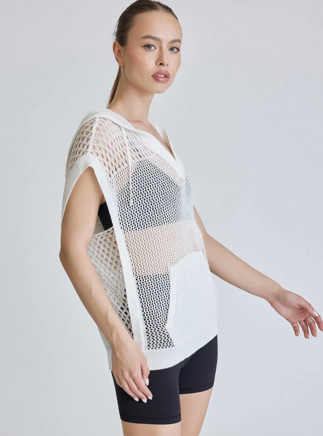 New Pullover Sleeveless Hoodie Women Tops