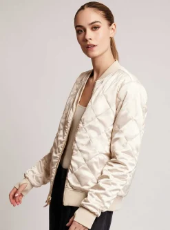 Sale Reversible Camo Bomber Gold Trims Women Jackets & Anoraks