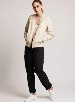 Sale Reversible Camo Bomber Gold Trims Women Jackets & Anoraks