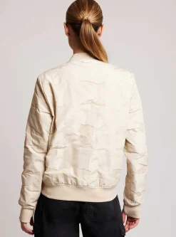 Sale Reversible Camo Bomber Gold Trims Women Jackets & Anoraks