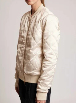 Sale Reversible Camo Bomber Gold Trims Women Jackets & Anoraks