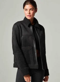 Outlet Sherpa Zip Up Moto Women Motos