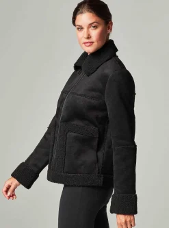 Outlet Sherpa Zip Up Moto Women Motos