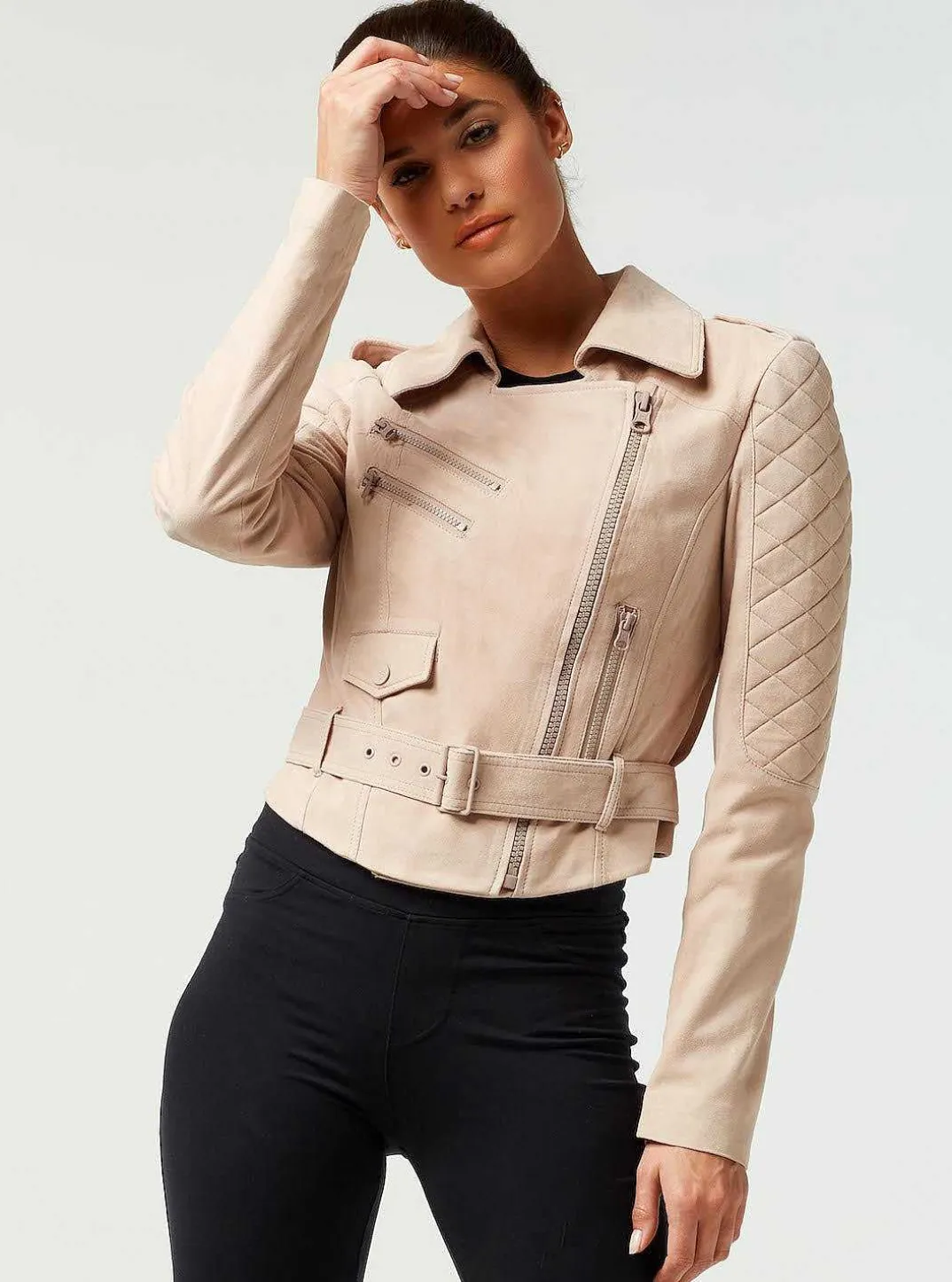 Sale Social Suede Jacket Women Motos
