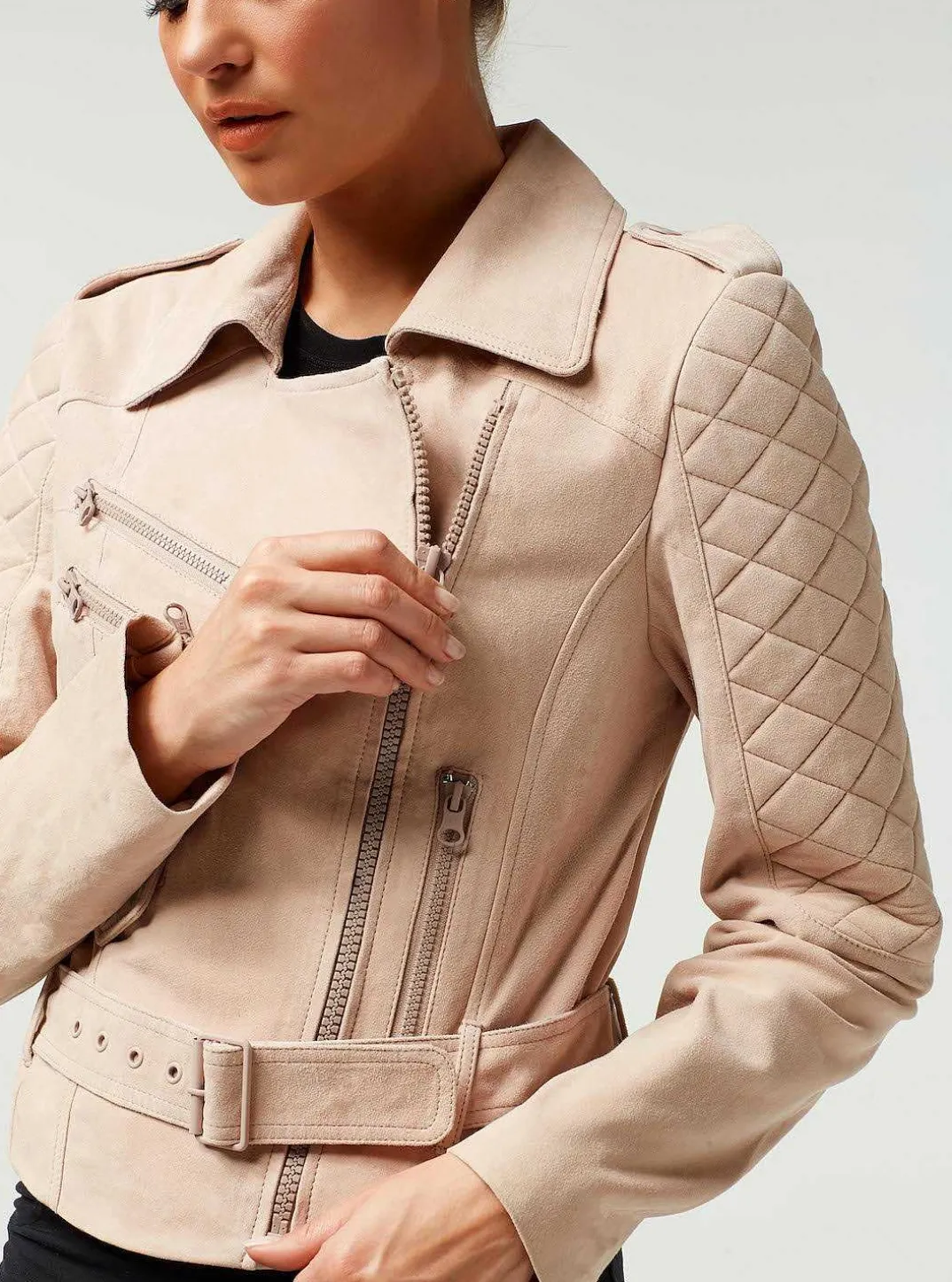 Sale Social Suede Jacket Women Motos