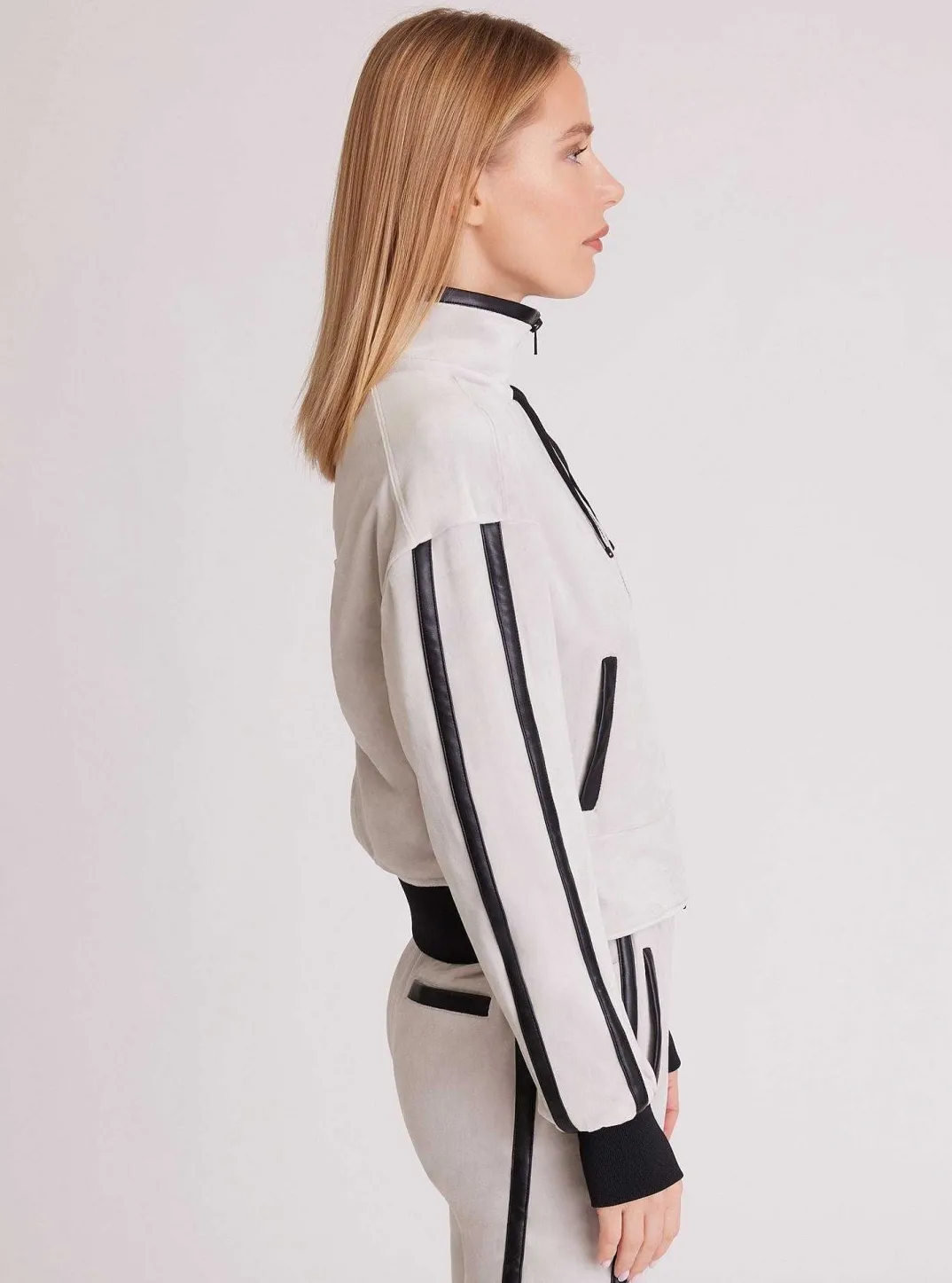 Outlet Sporty Velour Jacket Women Activewear