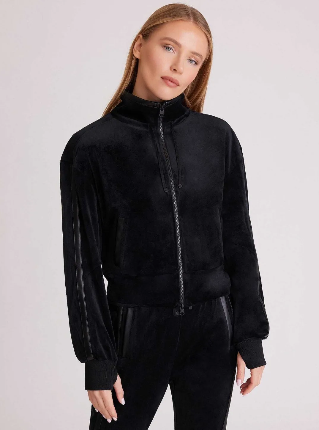 Outlet Sporty Velour Jacket Women Activewear