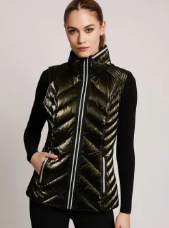 Discount Super Hero Vest With Reflective Trim Women Puffers & Coats