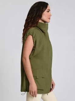 Shop Svetlana Oversize Vest Women Olive