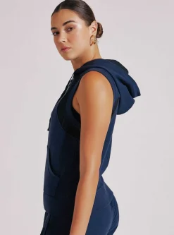 Sale Tempest Zip Up Vest Women Naval Blue