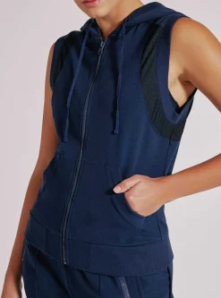 Hot Tempest Zip Up Vest Women Tops