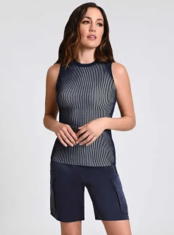 Shop Two Tone Rib Tank Women Tops