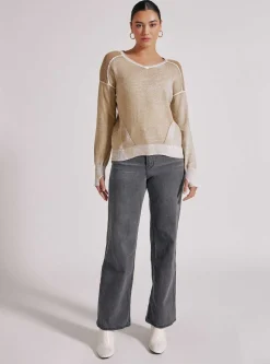 Cheap V Neck Huntress Sweater Women Sweaters