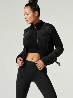 Outlet Velour Moto Jacket Women Motos
